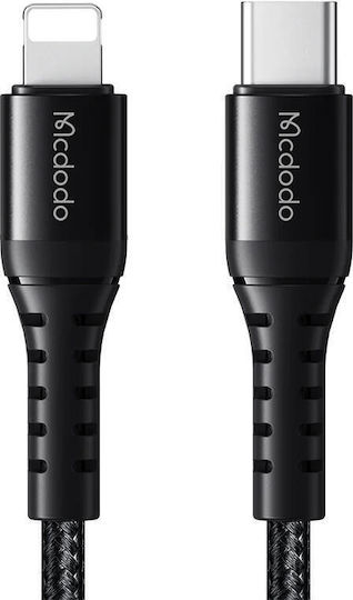 Mcdodo Редовна USB-C към Lightning кабел 36W Черен 1м (CA-5631)