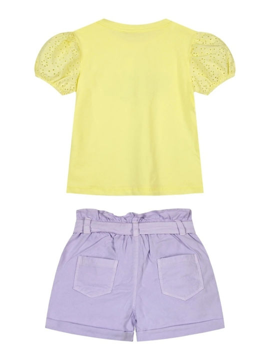 Kinder-Set mit Shorts Sommer 2Stück Lilac