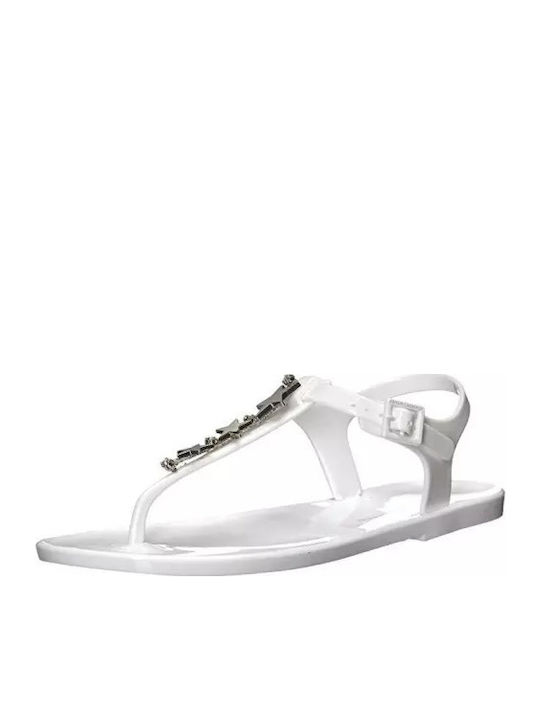 Sandale Casual Damă Alb