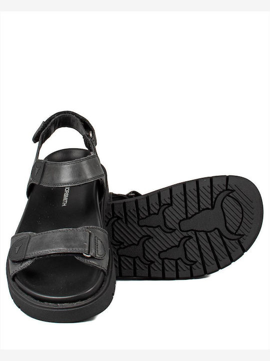 Ramsey Leather Men's Sandals in Black Color