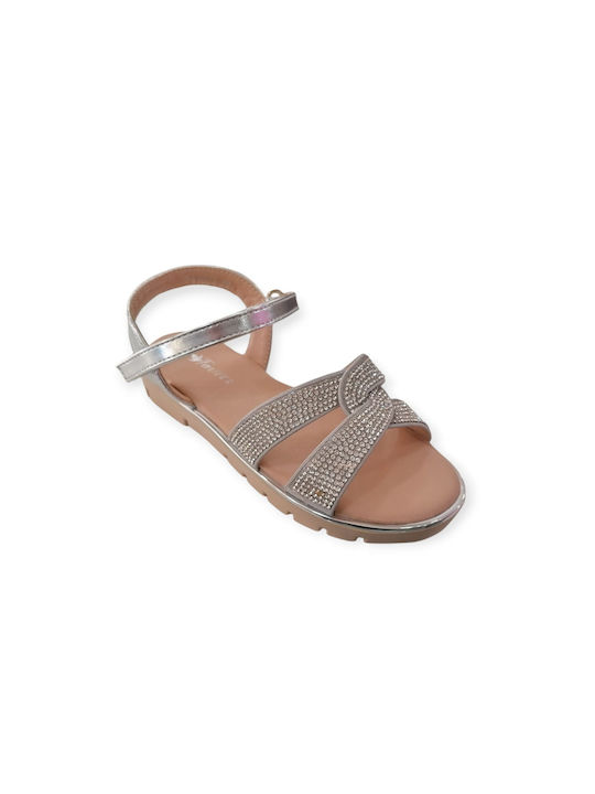 TOYITI Kinder Sandalen Anatomisch Silber