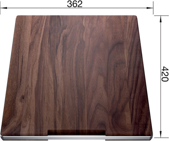 Blanco Rectangular Wooden Chopping Board Brown 42x36cm