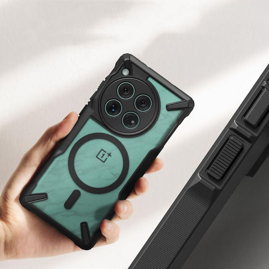 Ringke Fusion X Magnetic Back Cover Πλαστικό / Σιλικόνης 2mm Matte Black (OnePlus 12)