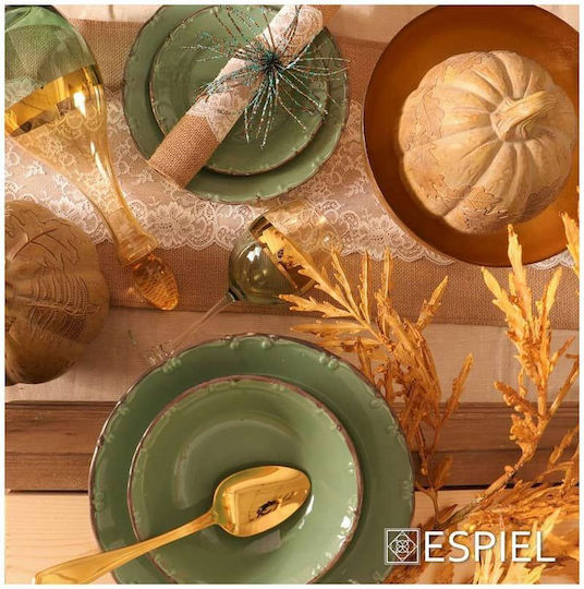 Espiel Liana Teller Suppe aus Porzellan Rot mit Durchmesser 23cm