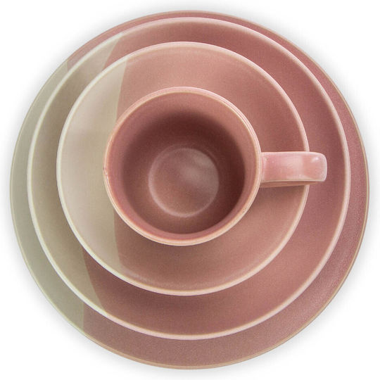 Viosarp Shallow Porcelain Pink Plate Diameter 27cm
