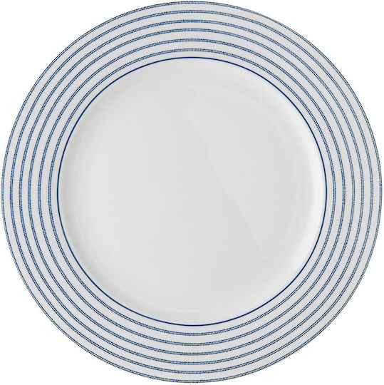 Laura Ashley Blueprints Plate Shallow made of Porcelain Candy Stripe with Diameter 26cm