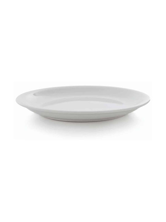 GTSA Plate Desert made of Porcelain White with Diameter 18.5cm