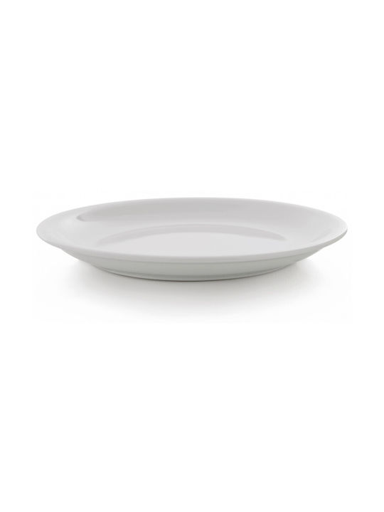 GTSA Plate Shallow made of Porcelain White with Diameter 24cm