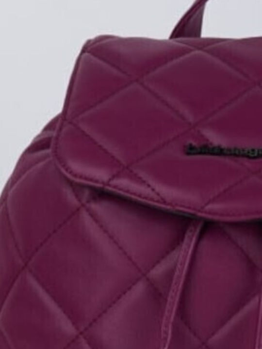 Leder Damentasche Rucksack Burgundisch