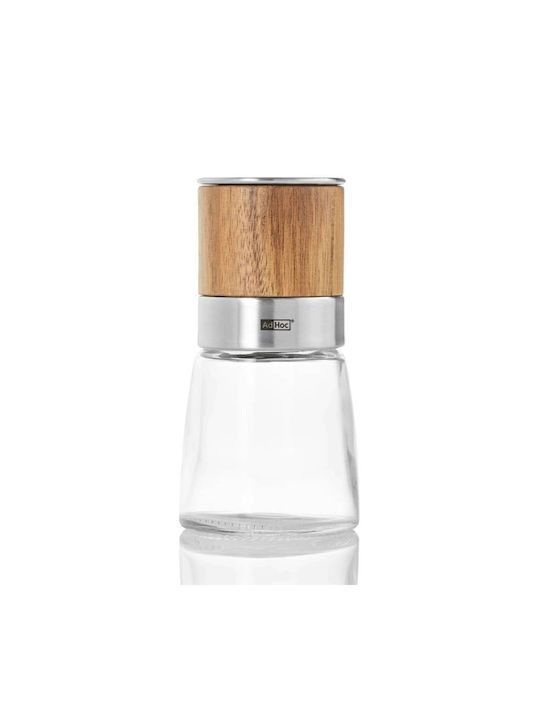 Ad Hoc Acacia Handbuch Gewürzmühlen Glas in Braun Farbe 13.5cm 1Stück