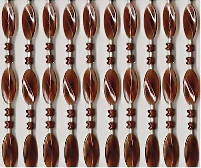 Chios Hellas Plastic Door Curtain Cognac 100x220cm KO104