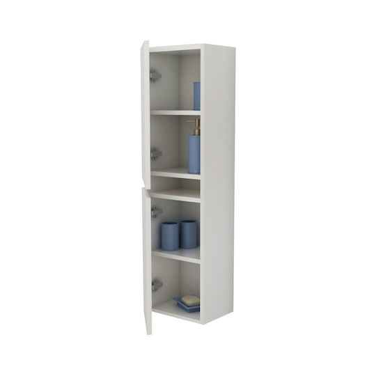 Zed Cabinet de baie L29xA22xÎ104cm Alb
