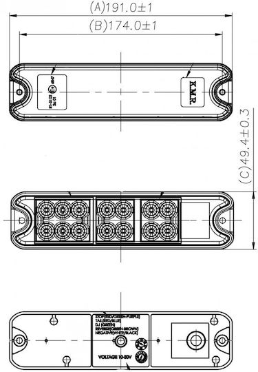Kamar Trailer Lights Set LED 1Stück