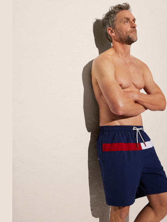 Ysabel Mora Men's Long Swim Shorts Blue Red & Inner Pockets Men's Swimwear Summer Collection 90169 Ysabel Mora Men's Long Swim Shorts Blue Red & Inner Pockets Men's Swimwear Summer Collection 90169