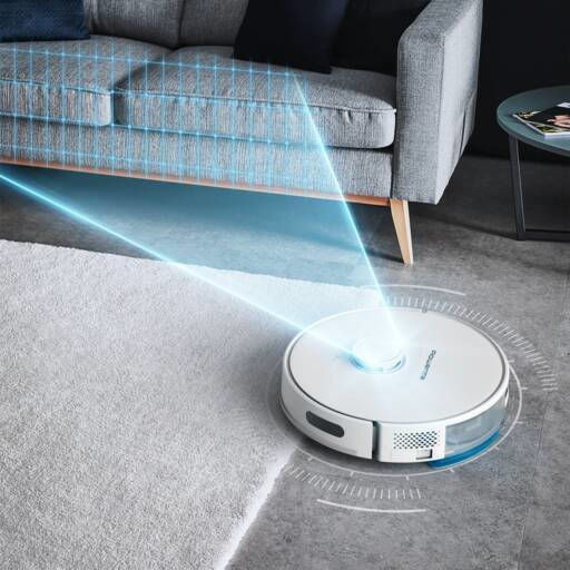 Rowenta X-Plorer S75 Animal Allergy Прахосмукачка Робот с Време на Работа до 120 мин и Покритие на Пространството до 120 кв.м Бяла