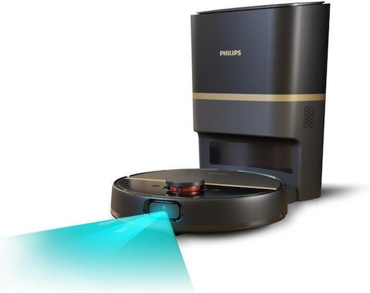 Philips HomeRun 7000 Series Aqua Aspirator Robot cu Cartografiere Laser și Putere de Aspirație 5000Pa Negru