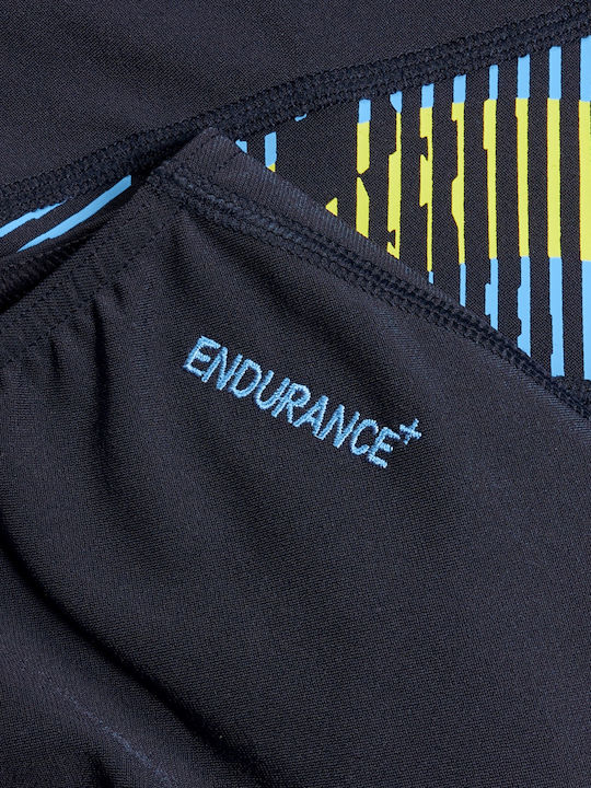 Placement Laneback Activewear Swimsuit Navy Blue