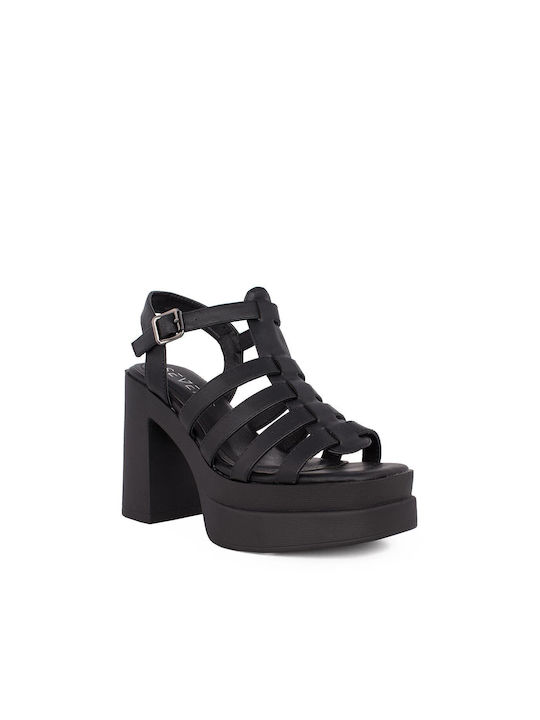 Seven Damen Sandalen in Schwarz Farbe