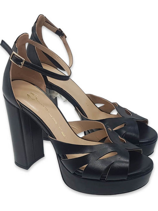 Leather Sandals Black