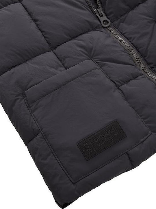 Kids Quilted Sleeveless Blue Jacket