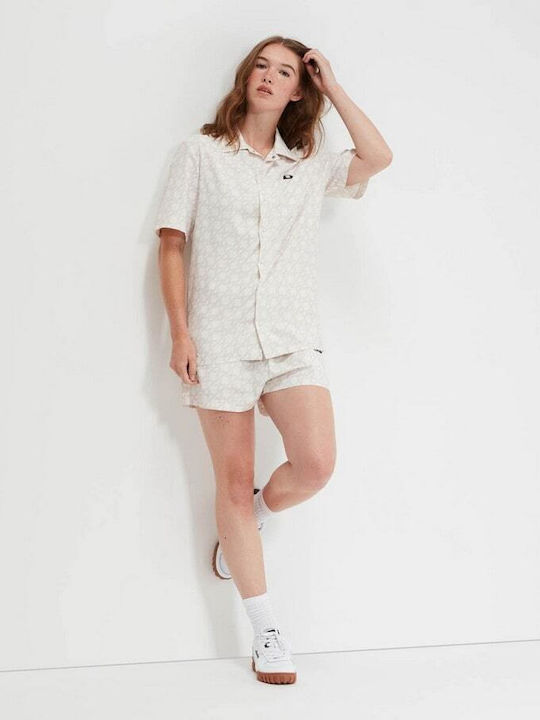 Sartoria Willard Langärmelig Damen Hemd Beige