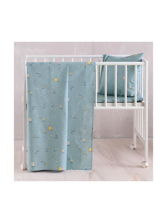 Rythmos Baby Bettbezug Set mit Kissenbezug Venus Green 110x160cm.