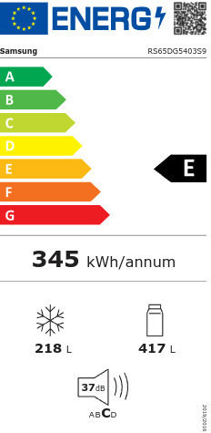 Samsung 635lt Total NoFrost Î178xL91.2xA71.6cm. Inox RS65DG5403S9