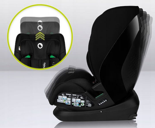 Lionelo Lavender Детско Столче за Кола i-Размер с Isofix Черен въглерод