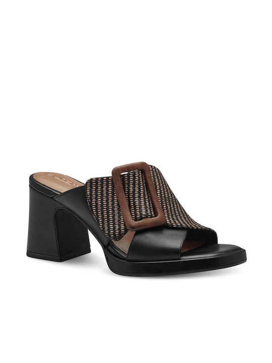 Tamaris Heel Mules Black