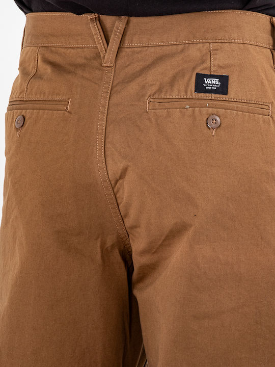 Authentic Trousers Chino Elastic in Loose Fit Brown