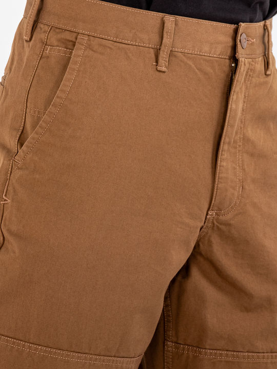 Authentic Trousers Chino Elastic in Loose Fit Brown