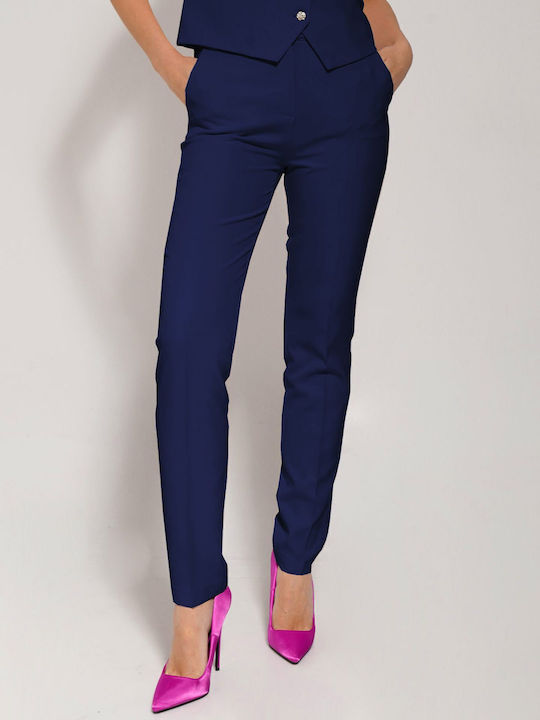 Dama Tesatura Pantaloni Blue
