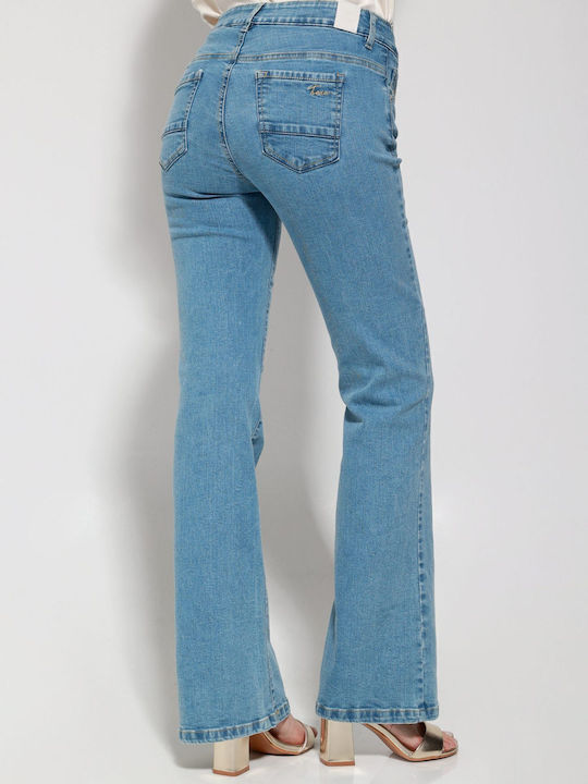 Damenjeans Schlaghose in Bootcut-Passform Light Blue