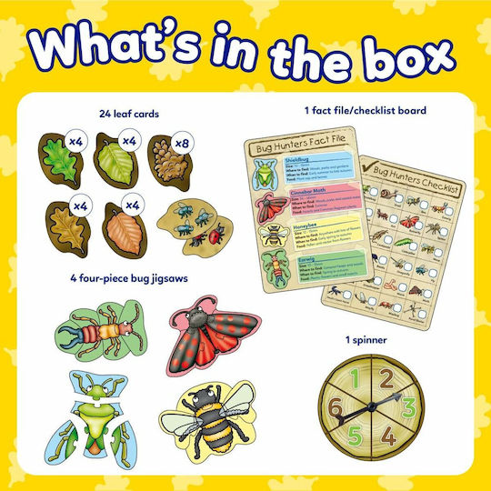 Board Game Bug Hunters for 2-4 Players 3+ Years Old (FR) Orchard