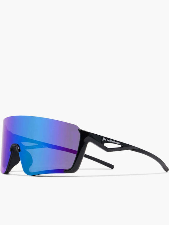 Red Bull Spect Eyewear Sunglasses with Black Plastic Frame and Multicolour Polarized Mirror Lens BEAM-004