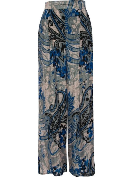 Femei Din material textil Pantaloni cu elastic cu Croială Normală Albastră