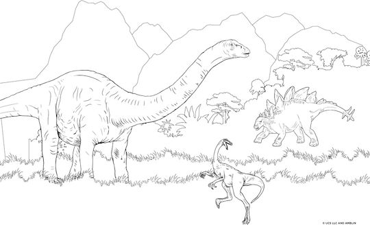 Malblöcke 23x33cm 40f Aufkleber Jurrasic 2 570990