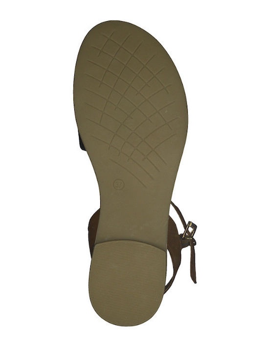 Flache Sandalen für Damen in Blau Farbe