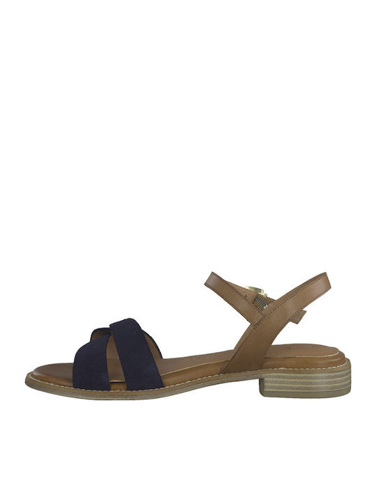 Flache Sandalen für Damen in Blau Farbe