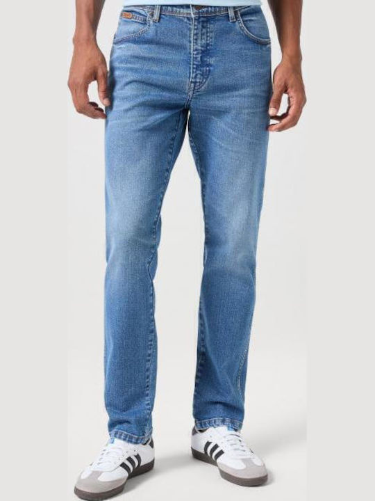 Texas Men's Jeans Pants with Slim Straight Application Blue