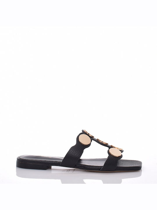 Makris Women's Flat Sandals in Black Color