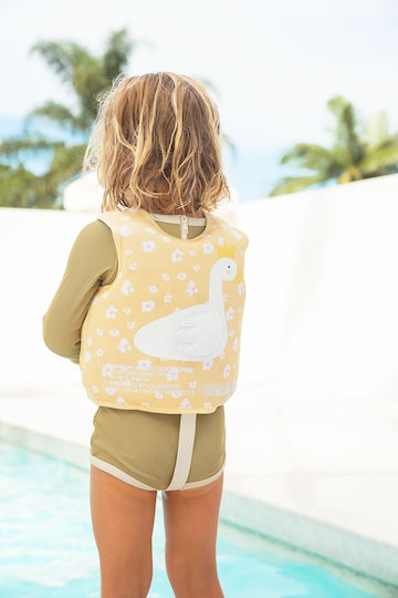 Sunnylife Kids' Life Jacket Beige Princess Swan Buttercup