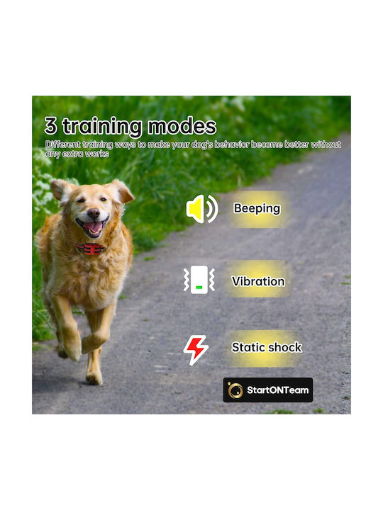 Professional Electric Dog Collar Training Hunting Dogs Remote Control Display Adjustable Black