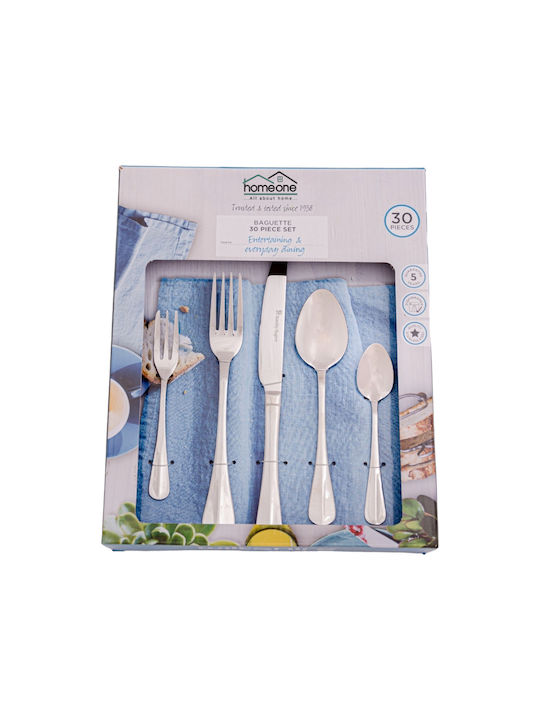 Homeone Cutlery Set Stainless 30pcs