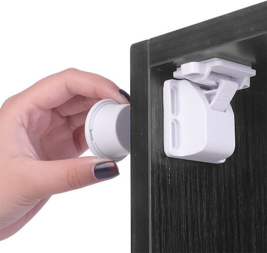Edman Set de protecții cu magnet din Plastic în Culoare Alb 4buc