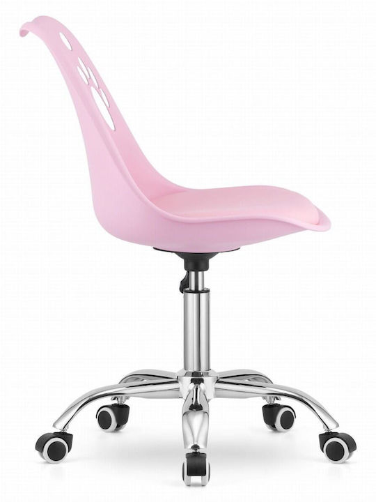 Desk Chair Print Pink 50x57x93.5cm