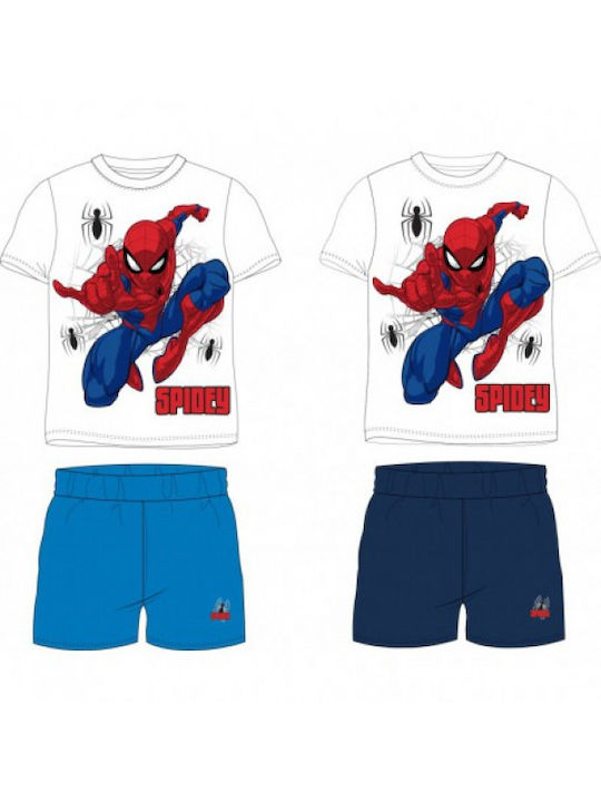 Spiderman Kids Pyjamas White/blue