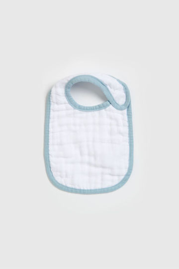 Mothercare Δεινοσαυράκια Σαλιάρα Υφασμάτινη Μπλε 3τμχ