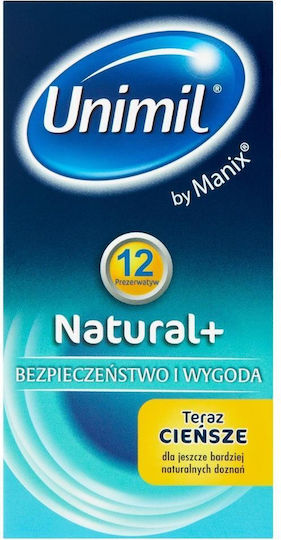 Unimil Kondome Natürlich+ 12 Stück 53mm Natürlich