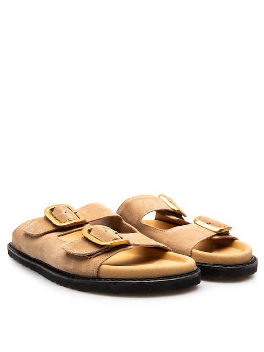 Komis & Komis Women's Flat Sandals in Brown Color